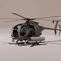 Modern Utility Helicopter With Rotor System Fuselage Landing Gear And Equipment Pods