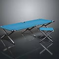 Practical Blue Folding Table And Chair Set For Indoor Outdoor Activities