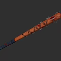 Violent Weapon Baseball Bat Wrapped With Barbed Wire Blood Stains And Grip Tape