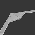 Modern Gray Stealth Unmanned Aerial Vehicle With Long Wing And Flat Body Design