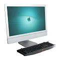 Modern All in One Desktop Computer With Display Screen And Wireless Keyboard Design 3d model