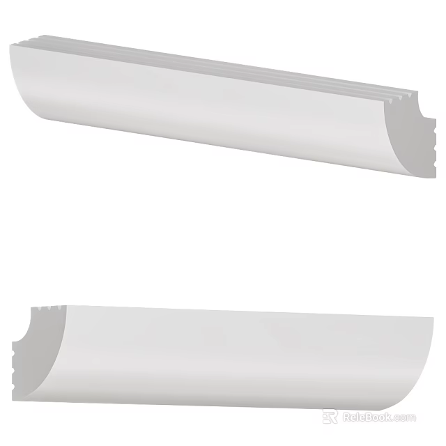 Decorative Gypsum Cornice Molding for Interior Ceiling and Wall Design 3d model 