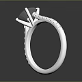 Elegant Diamond Ring With Square Cut Center Stone And Silver Band Small Diamond Accents