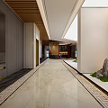 New Chinese Style Corridor Landscape 3d model