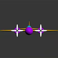 Colorful Passenger Plane With Propellers And Reflections