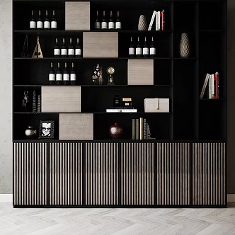 Modern Home Combination Decorative Cabinet 3d model