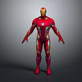 Iron Man Game and Movie Character with Red and Gold Armor