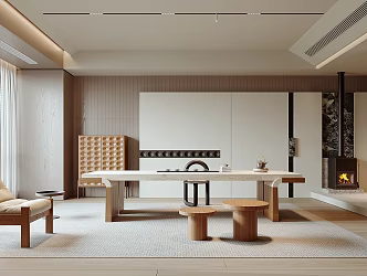 Modern Tea Room 3d model