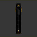 Modern Black and Yellow Tactical Pistol with Ergonomic Textured Grip Design