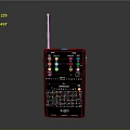 Black TASCAM Computer Interface Device Featuring Antenna Multiple Buttons And Ports