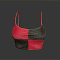 Color Block Pink And Black Sports Bra For Daily Active Wear