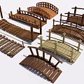 Various Wooden Garden Bridges With Different Styles Railings And Designs