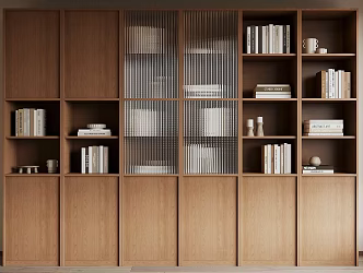 Modern bookcase 3d model