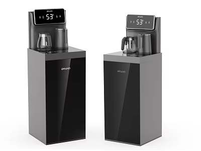 Sharp Floor Standing Water Dispensers With Digital Display And Hot Water Function 3d model
