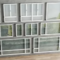 Modern window combination window glass window floor-to-ceiling window balcony window bay window bedroom window stainless steel sliding window casement window doors and windows 3d model