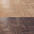 Wooden Flooring Herringbone Pattern Interior With Light And Dark Colors Design 3d model