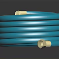 Blue Flexible Hardware Tool Hose With Metal Fittings For Industrial Applications