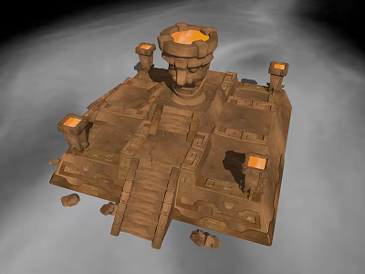 Stone altar 3d model Stone altar 3d model