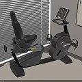 Modern Exercise Bike With LCD Screen Comfortable Seat And Non slip Mat For Home Gym