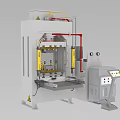 modern punching machine 3d model