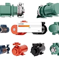 Assorted Industrial Pumps With Multiple Colors And Diverse Designs For Industrial Applications