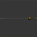 Ornate Traditional Scimitar With Curved Blade Decorative Patterns And Wooden Hilt