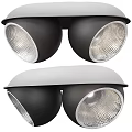 Modern Recessed Downlights And Spotlights With Black White Design For Home Interior Lighting