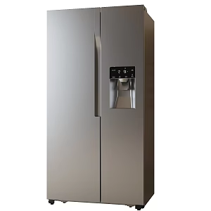 Refrigerator Double Door Refrigerator 3d model