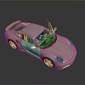 White Sports Car Featuring Sleek Aerodynamic Design And Black Alloy Wheels