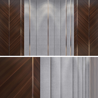 Modern background wall background board wall panel 3d model