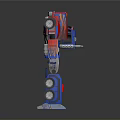 Transformers Optimus Prime Toy Figure in Red and Blue Robot Form With Logo Details