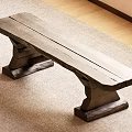 Silent Wind Bench 3d model