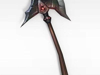 Decorative Inflatable Prop With Bat Like Wings Ornate Head And Long Handle For Events 3d model