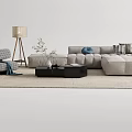 Modern Sofa Coffee Table Combination Sofa Coffee Table 3d model