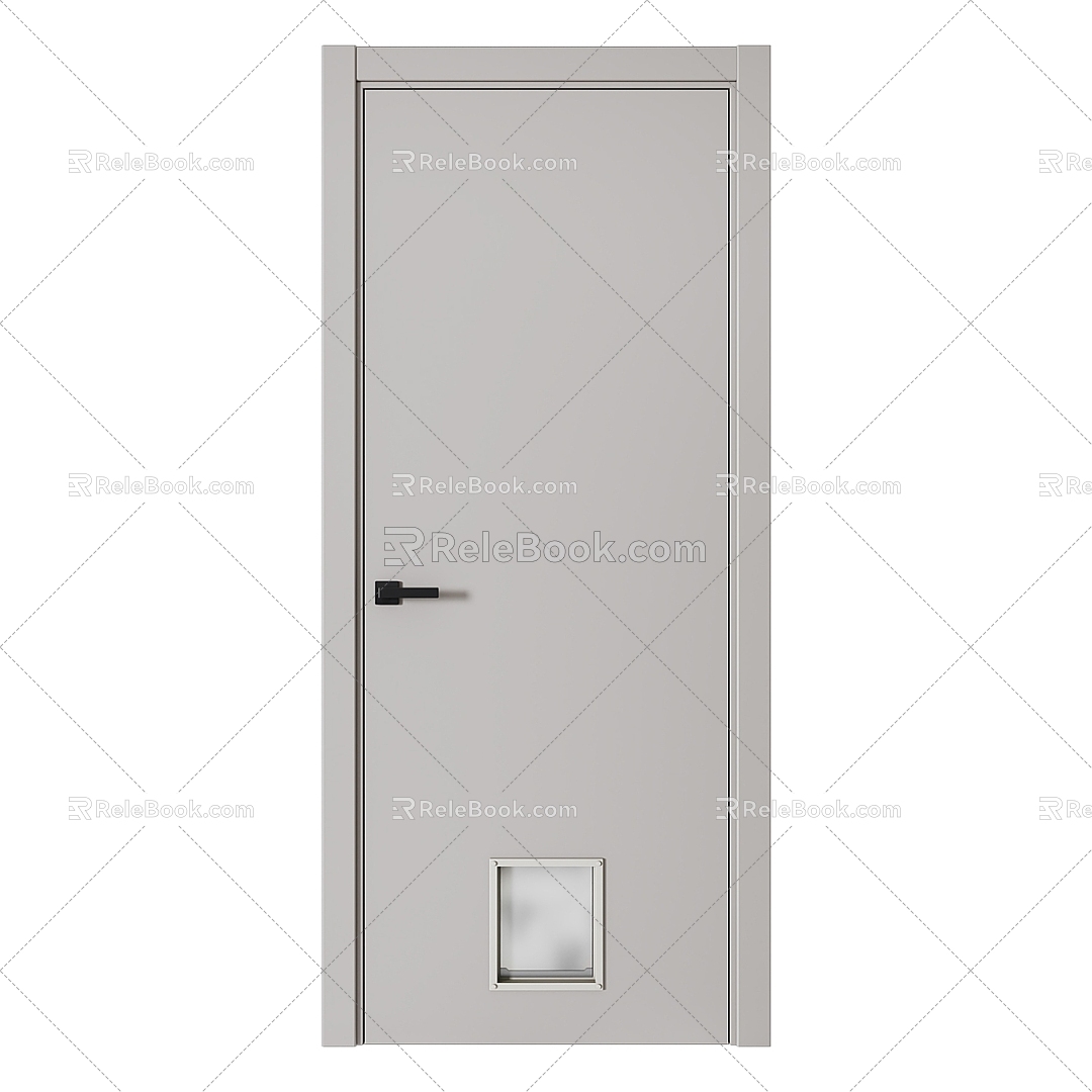 Modern Simple Flat Door Simple Door Room Door Single Door 3d model