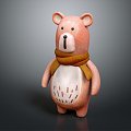 Modern Teddy Bear Muppet Bear Toy Bear 3d model