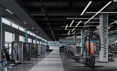 INDUSTRIAL LOFT GYM 3d model