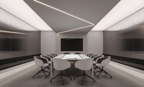 Modern Conference Room Conference Room Training Room 3d model