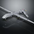 Modern Aircraft Predator Fighter Next Generation Aircraft 3d model