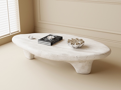 Modern stone coffee table model