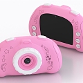 Pink Camera Children's Camera 3d model