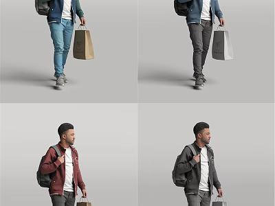 modern man male figure 3d model