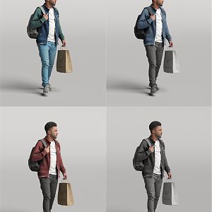 modern man male figure 3d model