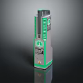 Green And Gray Industrial Electronic Device With LED Indicators And Control Panel 3d model