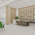 Modern Rural Credit Cooperative Bank Interior With Self service Kiosks Green Plants And Bright Lighting