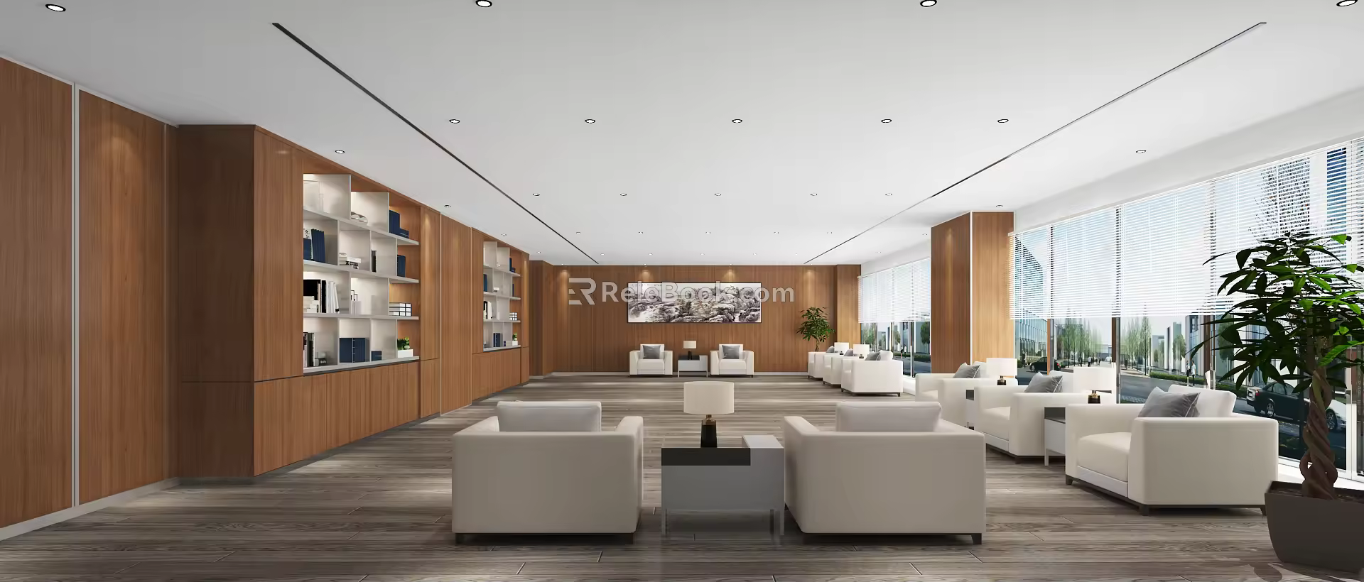 Modern Reception Room 3d model