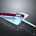 Durable Hardware Tool With Red Handle Metal Bracket And Mounting Plate Design