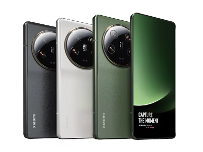 Xiaomi Smartphones In Multiple Colors With Sleek Design 3d model