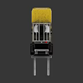 Yellow Heavy Duty Industrial Forklift With Front Forks And Cab