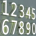 Modern Advertising Words 3d model